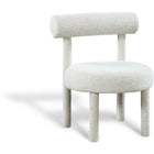 Meridian Furniture Parlor Boucle Fabric Accent Chair - Cream - Chairs