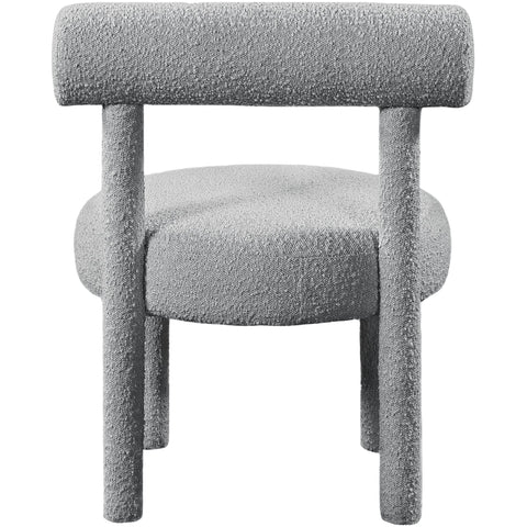 Meridian Furniture Parlor Boucle Fabric Accent Chair - Grey - Chairs