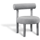 Meridian Furniture Parlor Boucle Fabric Accent Chair - Grey - Chairs