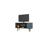 Manhattan Comfort Liberty 53.14 Mid Century - Modern TV Stand with 5 Shelves and 1 Door - TV Stands