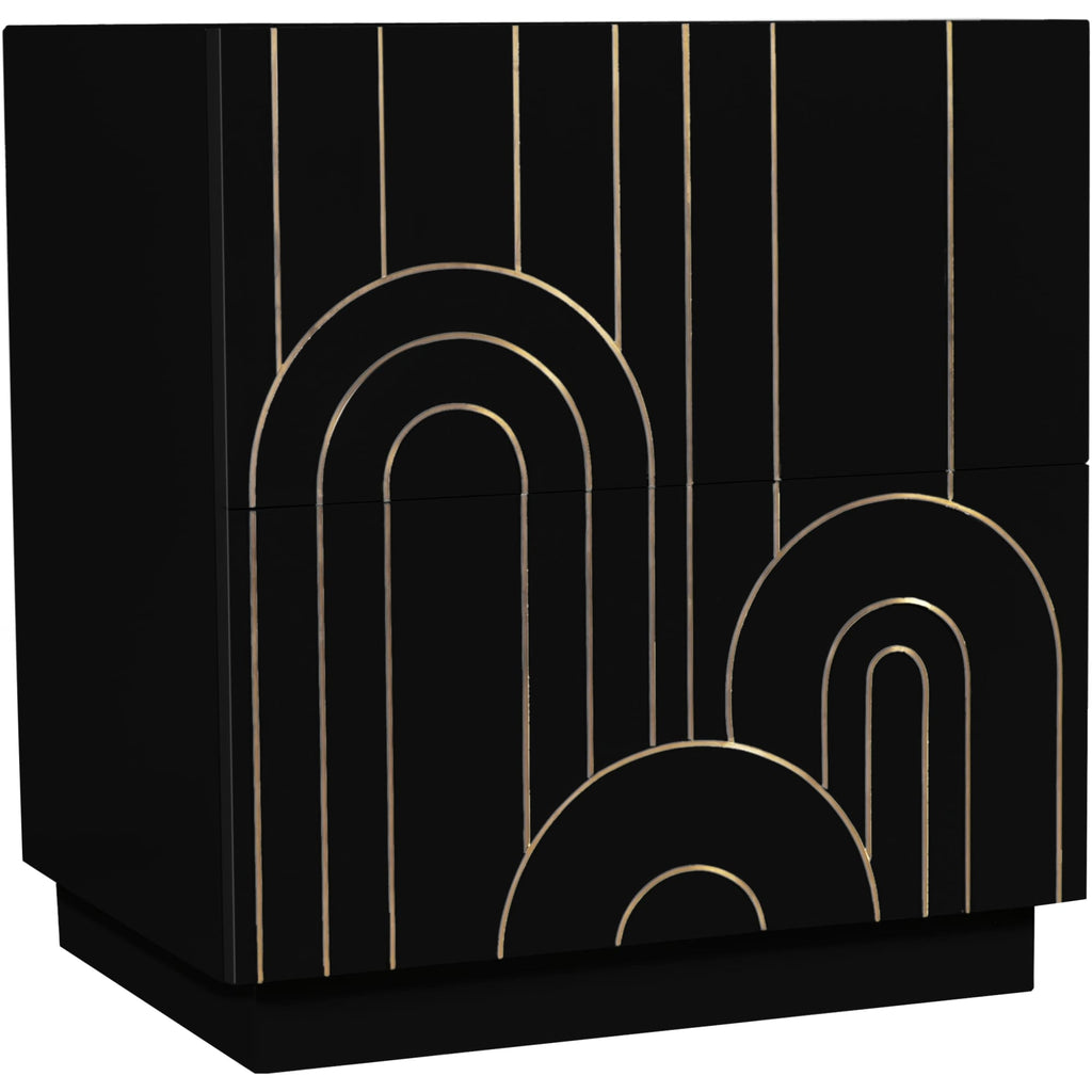 Meridian Furniture Turin Nightstand - Black - Nightstand