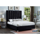 Meridian Furniture Enzo Velvet King Bed - Bedroom Beds