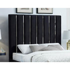 Meridian Furniture Enzo Velvet Full Bed - Bedroom Beds