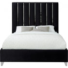 Meridian Furniture Enzo Velvet Full Bed - Bedroom Beds