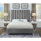 Meridian Furniture Enzo Velvet Full Bed - Bedroom Beds