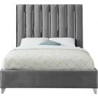Meridian Furniture Enzo Velvet Full Bed - Bedroom Beds