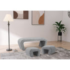Meridian Furniture Odelia Boucle Fabric Bench - Benches