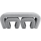 Meridian Furniture Odelia Boucle Fabric Bench - Benches