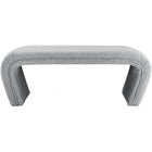 Meridian Furniture Odelia Boucle Fabric Bench - Benches