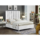 Meridian Furniture Enzo Velvet Full Bed - Bedroom Beds
