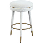 Meridian Furniture Coral Boucle Fabric Counter Stool - Stools