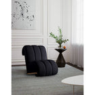 Meridian Furniture Swoon Faux Sheepskin Accent Chair - Light Oak - Chairs