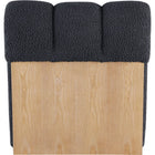 Meridian Furniture Swoon Faux Sheepskin Accent Chair - Light Oak - Chairs