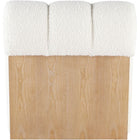 Meridian Furniture Swoon Faux Sheepskin Accent Chair - Light Oak - Chairs