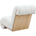 Meridian Furniture Swoon Faux Sheepskin Accent Chair - Light Oak - Chairs