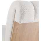 Meridian Furniture Swoon Faux Sheepskin Accent Chair - Light Oak - Chairs