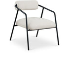 Meridian Furniture Carly Boucle Fabric Accent Chair - Cream - Dining Chairs
