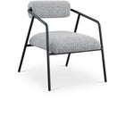 Meridian Furniture Carly Boucle Fabric Accent Chair - Grey - Dining Chairs
