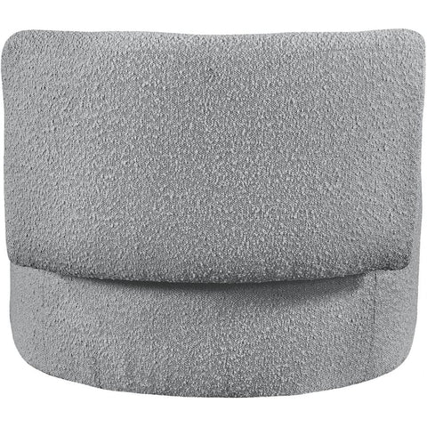 Meridian Furniture Como Boucle Fabric Accent Chair - Grey - Chairs