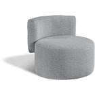 Meridian Furniture Como Boucle Fabric Accent Chair - Grey - Chairs