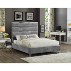 Meridian Furniture Zuma Velvet King Bed - Bedroom Beds