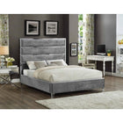 Meridian Furniture Zuma Velvet Full Bed - Bedroom Beds