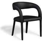 Meridian Furniture Sylvester Faux Leather Dining Chair - Black - Dining Chairs