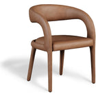 Meridian Furniture Sylvester Faux Leather Dining Chair - Brown - Dining Chairs