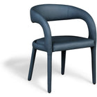 Meridian Furniture Sylvester Faux Leather Dining Chair - Navy - Dining Chairs