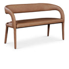 Meridian Furniture Sylvester Faux Leather Bench - Brown - Benches