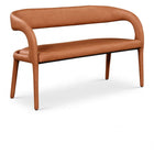 Meridian Furniture Sylvester Faux Leather Bench - Cognac - Benches