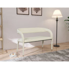 Meridian Furniture Sylvester Faux Leather Bench - Benches