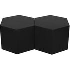 Meridian Furniture Eternal Modular 2 Piece Coffee Table - Black - Coffee Tables