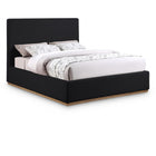 Meridian Furniture Monaco Boucle Fabric Full Bed - Black - Bedroom Beds