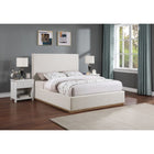 Meridian Furniture Monaco Boucle Fabric King Bed - Bedroom Beds