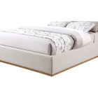 Meridian Furniture Monaco Boucle Fabric Queen Bed - Bedroom Beds