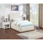 Meridian Furniture Monaco Boucle Fabric Twin Bed - Bedroom Beds