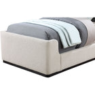 Meridian Furniture Oliver Boucle Fabric Twin Bed - Bedroom Beds