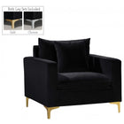 Meridian Furniture Naomi Velvet Chair - Black - Chairs