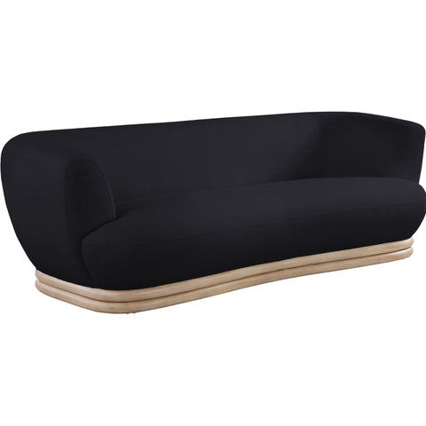 Meridian Furniture Kipton Boucle Fabric Sofa - Black - Sofas