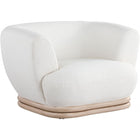 Meridian Furniture Kipton Boucle Fabric Chair - Cream - Chairs