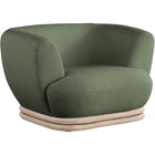 Meridian Furniture Kipton Boucle Fabric Chair - Green - Chairs