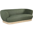 Meridian Furniture Kipton Boucle Fabric Sofa - Green - Sofas