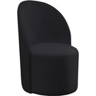 Meridian Furniture Hautely Boucle Fabric Accent | Dining Chair - Black - Dining Chairs