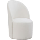Meridian Furniture Hautely Boucle Fabric Accent | Dining Chair - Cream - Dining Chairs