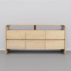 Meridian Furniture Cresthill Oak Wood Dresser - Natural Oak - Drawers & Dressers