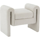 Meridian Furniture Stylus Boucle Fabric 31.5 Bench - Cream - Benches