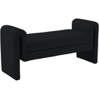 Meridian Furniture Stylus Boucle Fabric 51 Bench - Black - Benches