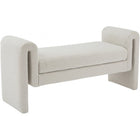 Meridian Furniture Stylus Boucle Fabric 51 Bench - Cream - Benches