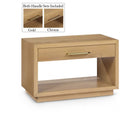 Meridian Furniture Avery Oak Veneer Nightstand - Nightstand
